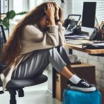 девушка в стрессе