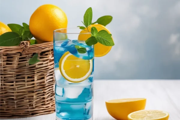 стакан воды с апельсином