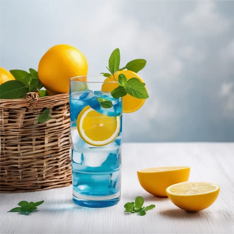 стакан воды с апельсином