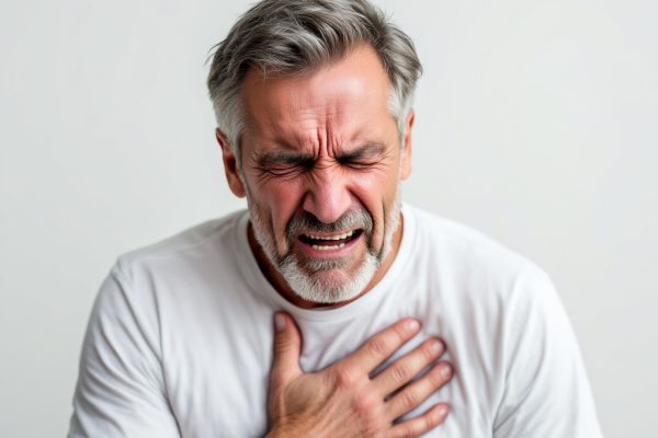 мужчина болит сердце