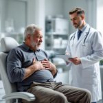 пожилой мужчина на приеме у врача